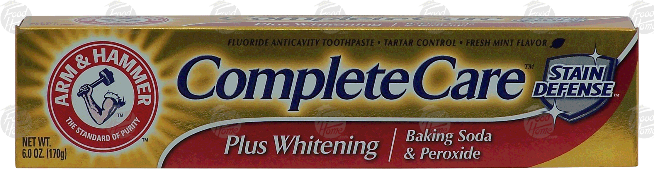 Arm & Hammer Complete Care plus whitening, baking soda & peroxide, stain defense, fresh mint flavor Full-Size Picture